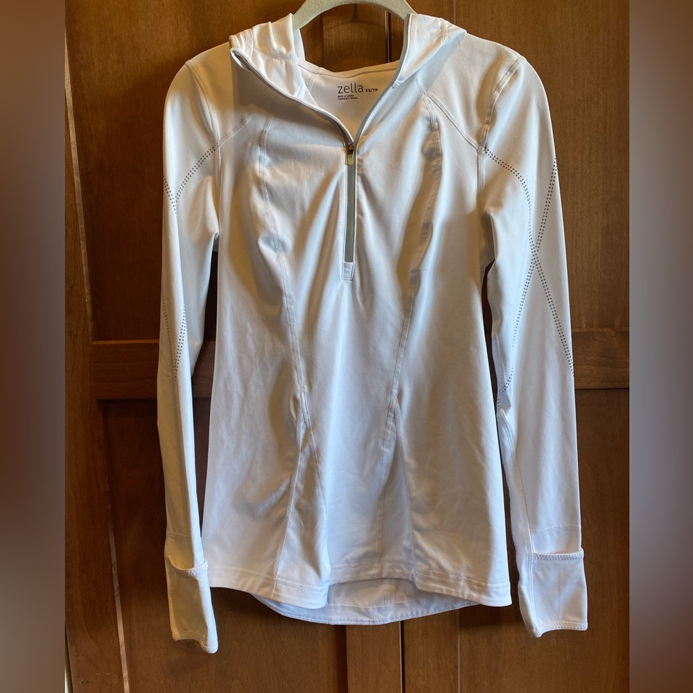 Zella Women's White Quarter zip Jacket